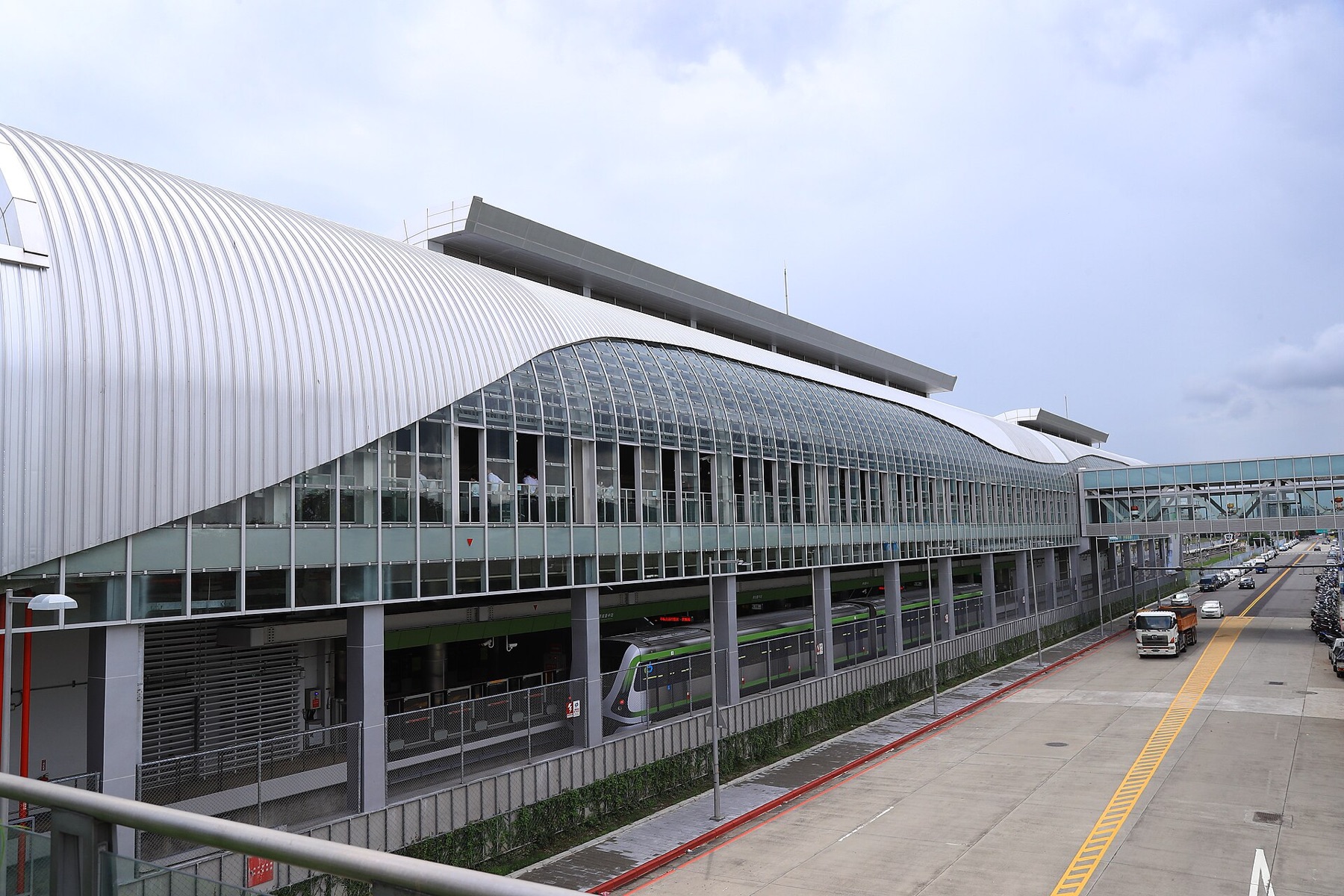 Taichung HSR Station and connected metro entrance